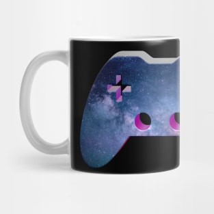 Cosmic Galaxy - Gaming Gamer Abstract - Gamepad Controller - Video Game Lover - Graphic Background Mug